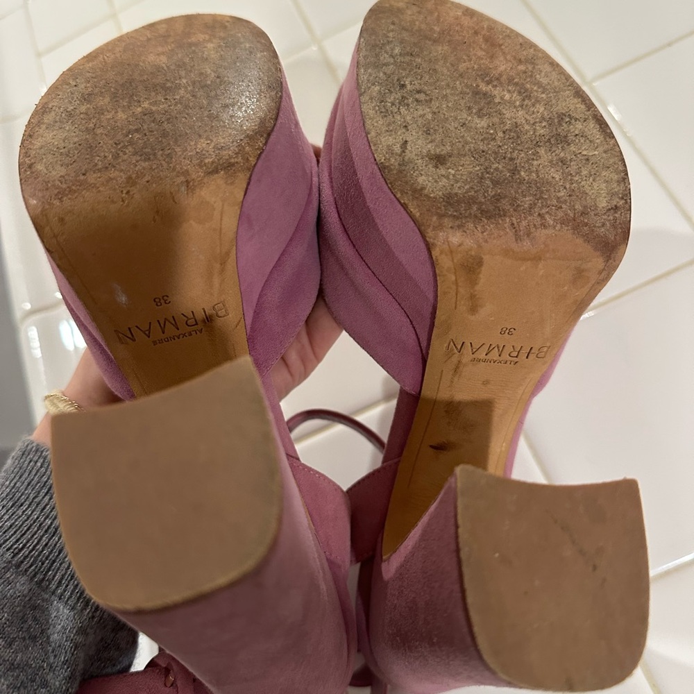 Alexandre Birman Purple Suede Heels - Picture 3 of 4